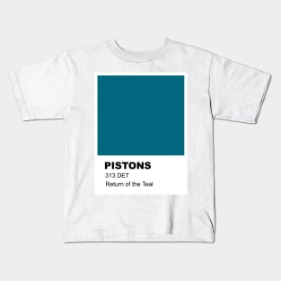 313 Teal Pantone 2 Kids T-Shirt